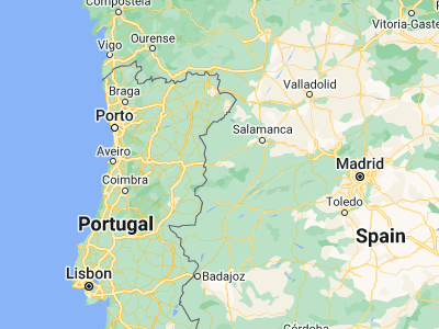 Map showing location of Ciudad Rodrigo (40.6, -6.53333)