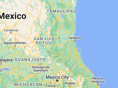Map showing location of Ciudad Valles (21.98333, -99.01667)