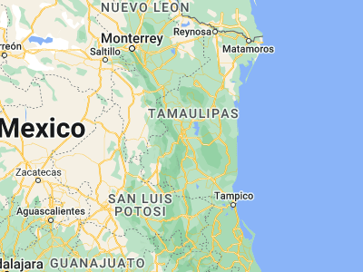 Map showing location of Ciudad Victoria (23.73333, -99.13333)