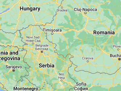Map showing location of Ciudanoviţa (45.14472, 21.79778)