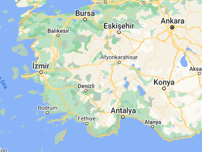 Map showing location of Çivril (38.30139, 29.73861)