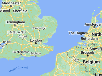 Map showing location of Clacton-on-Sea (51.78967, 1.15597)