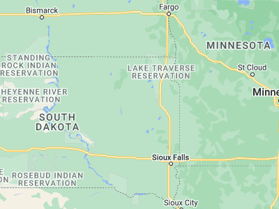 Map showing location of Clark (44.87774, -97.73314)