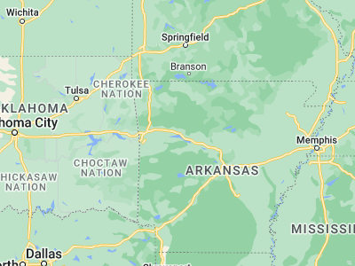 Map showing location of Clarksville (35.47147, -93.46657)