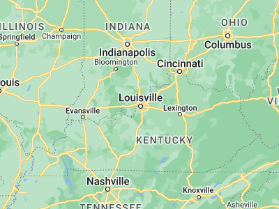 Map showing location of Clarksville (38.29674, -85.75996)