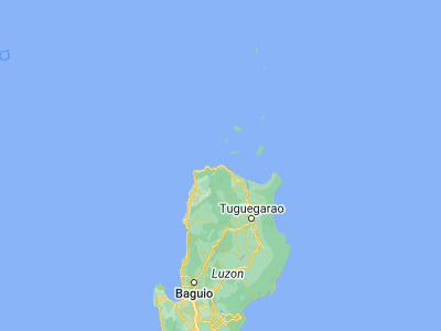 Map showing location of Claveria (18.60742, 121.08322)