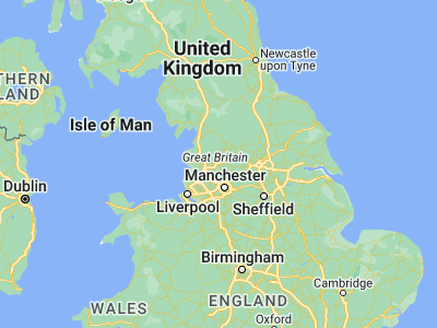 Map showing location of Clayton le Moors (53.76667, -2.38333)