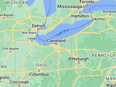 Map showing location of Cleveland Heights (41.52005, -81.55624)
