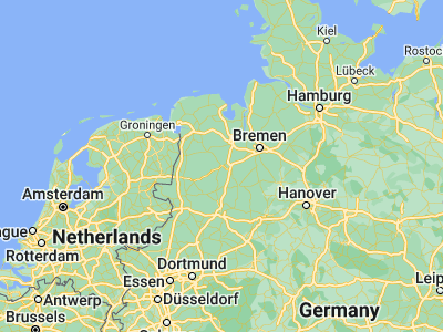 Map showing location of Cloppenburg (52.84754, 8.045)