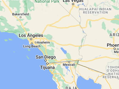 Map showing location of Coachella (33.6803, -116.17389)