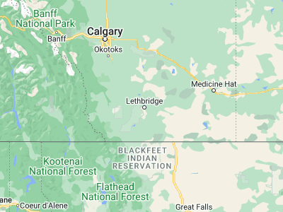 Map showing location of Coalhurst (49.7464, -112.93246)