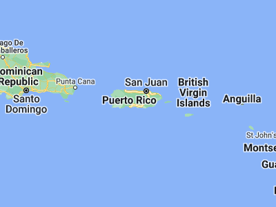 Map showing location of Coamo (18.07996, -66.35795)