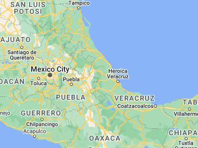 Map showing location of Coatepec (19.45379, -96.96026)