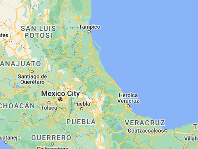 Map showing location of Coatzintla (20.48333, -97.45)