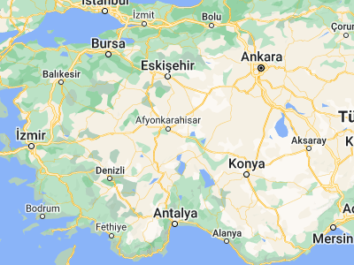 Map showing location of Çobanlar (38.70139, 30.78278)