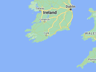 Map showing location of Cobh (51.85722, -8.29917)