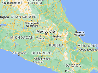 Map showing location of Cocotitlán (19.23336, -98.86596)
