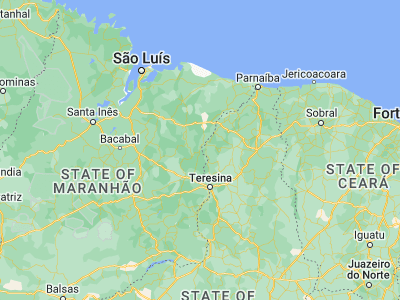 Map showing location of Coelho Neto (-4.25667, -43.01278)