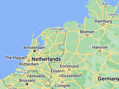 Map showing location of Coevorden (52.66103, 6.74046)