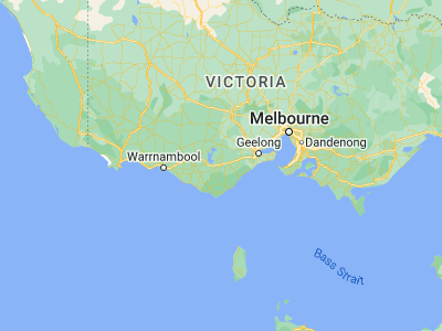 Map showing location of Colac (-38.339, 143.58488)