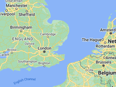 Map showing location of Colchester (51.88921, 0.90421)
