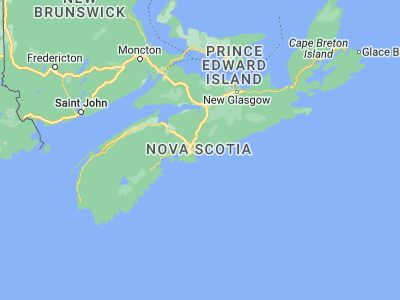Map showing location of Cole Harbour (44.67244, -63.47506)
