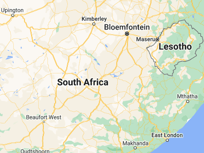 Map showing location of Colesberg (-30.71999, 25.09718)