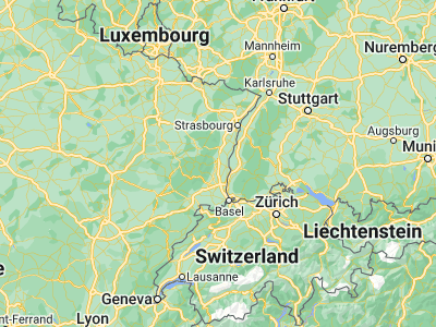 Map showing location of Colmar (48.08333, 7.36667)