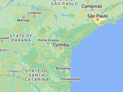 Map showing location of Colombo (-25.29167, -49.22417)