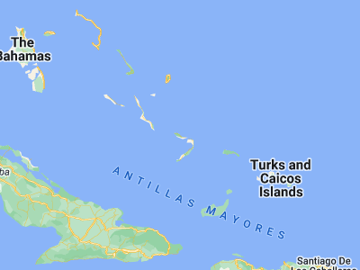 Map showing location of Colonel Hill (22.76667, -74.21667)