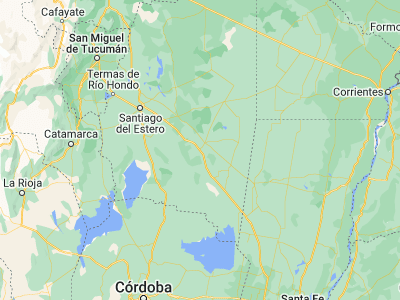 Map showing location of Colonia Dora (-28.6, -62.95)