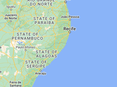 Map showing location of Colônia Leopoldina (-8.90889, -35.725)