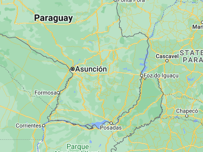 Map showing location of Colonia Mauricio José Troche (-25.56667, -56.28333)