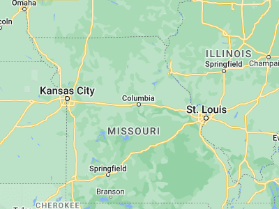 Map showing location of Columbia (38.95171, -92.33407)