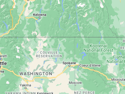 Map showing location of Colville (48.54657, -117.90554)
