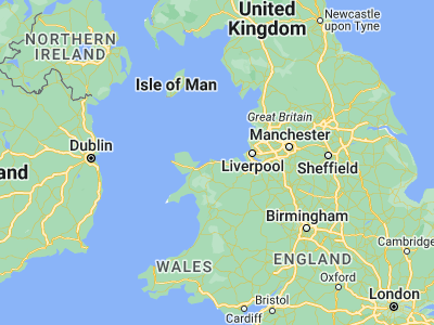 Map showing location of Colwyn Bay (53.29483, -3.72674)