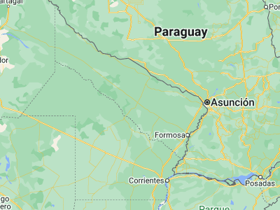 Map showing location of Comandante Fontana (-25.33453, -59.68212)