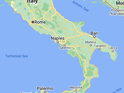 Map showing location of Conca dei Marini (40.61754, 14.57311)