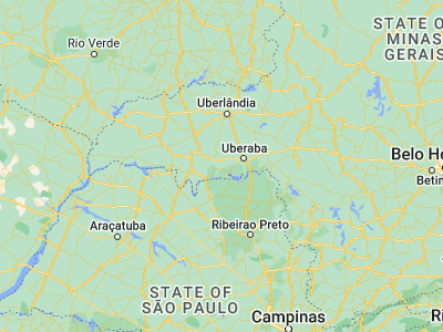 Map showing location of Conceição das Alagoas (-19.91472, -48.38833)