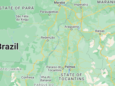 Map showing location of Conceição do Araguaia (-8.25778, -49.26472)