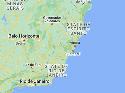 Map showing location of Conceição do Castelo (-20.36833, -41.24389)