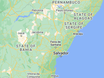 Map showing location of Conceição do Coité (-11.56389, -39.28278)