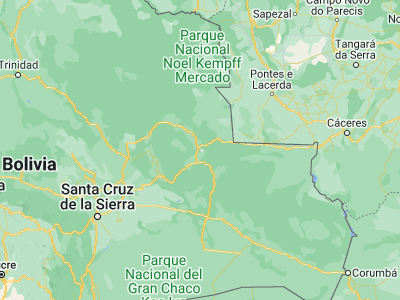 Map showing location of Concepción (-16.43333, -60.9)