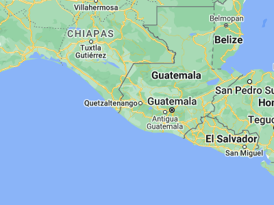 Map showing location of Concepción Chiquirichapa (14.85, -91.61667)