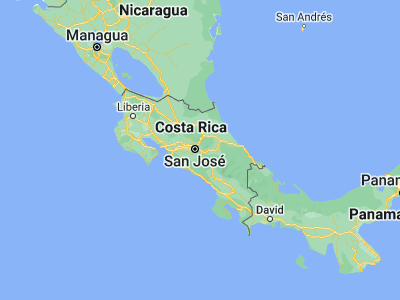 Map showing location of Concepción (9.93333, -84)