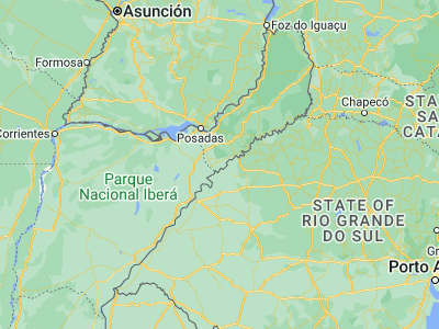 Map showing location of Concepción de la Sierra (-27.98311, -55.52031)
