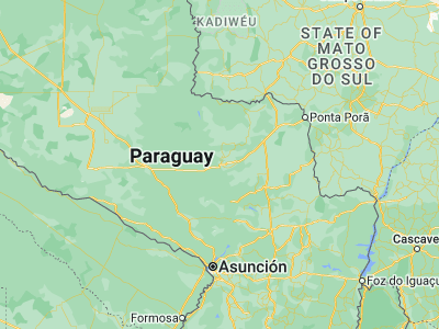 Map showing location of Concepción (-23.40556, -57.44028)