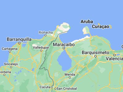 Map showing location of Concepción (10.8, -71.76667)