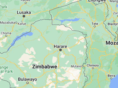 Map showing location of Concession (-17.38333, 30.95)