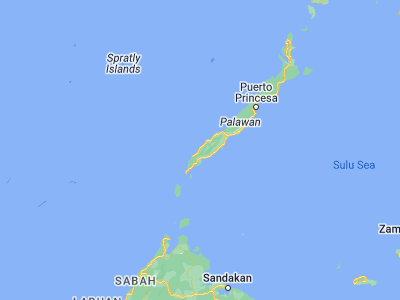 Map showing location of Conduaga (8.862, 117.4893)